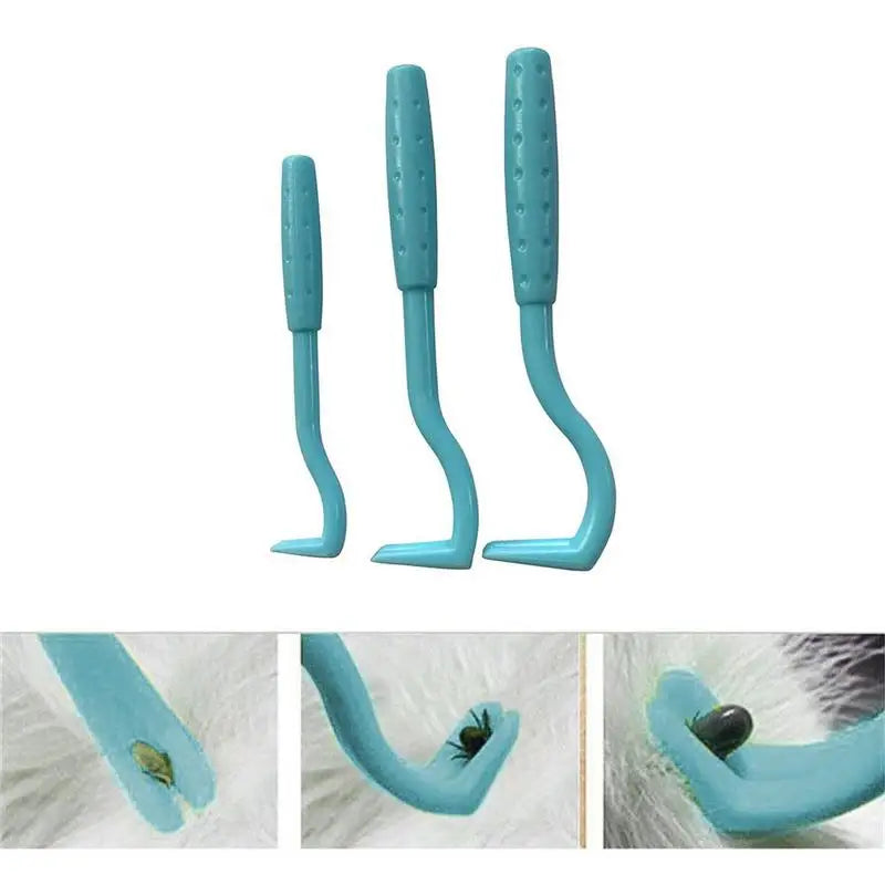 Tick Remover Hook Flea Remover Tweezer Tick Pull Pet Cat Dog Ticks Removal Tools Flea Extractor Pet Supplies