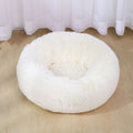 VIP LINK - Dog Long Plush Dounts Beds Calming Bed Hondenmand Pet Kennel Super Soft Fluffy Comfortable for Large Dog / Cat House 201126