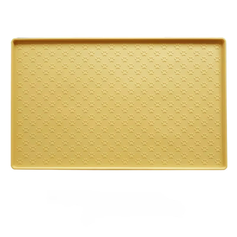 Pet Placemat Dog Food Bowl Mat Cat Feed Mat Cat Dog Drinking Feeding Placemat Silicone Waterproof Pet Bowl Pad Feeder Mats