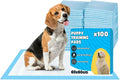 100X Large Puppy Pads 100 Pack Disposable Puppy Training Pads 60X60Cm | Highly Absorbent 5 Layer Leak-Proof Dog Training Pads | Premium Quality Quick-Dry Dog Pads (60X60Cm - 100 Count)