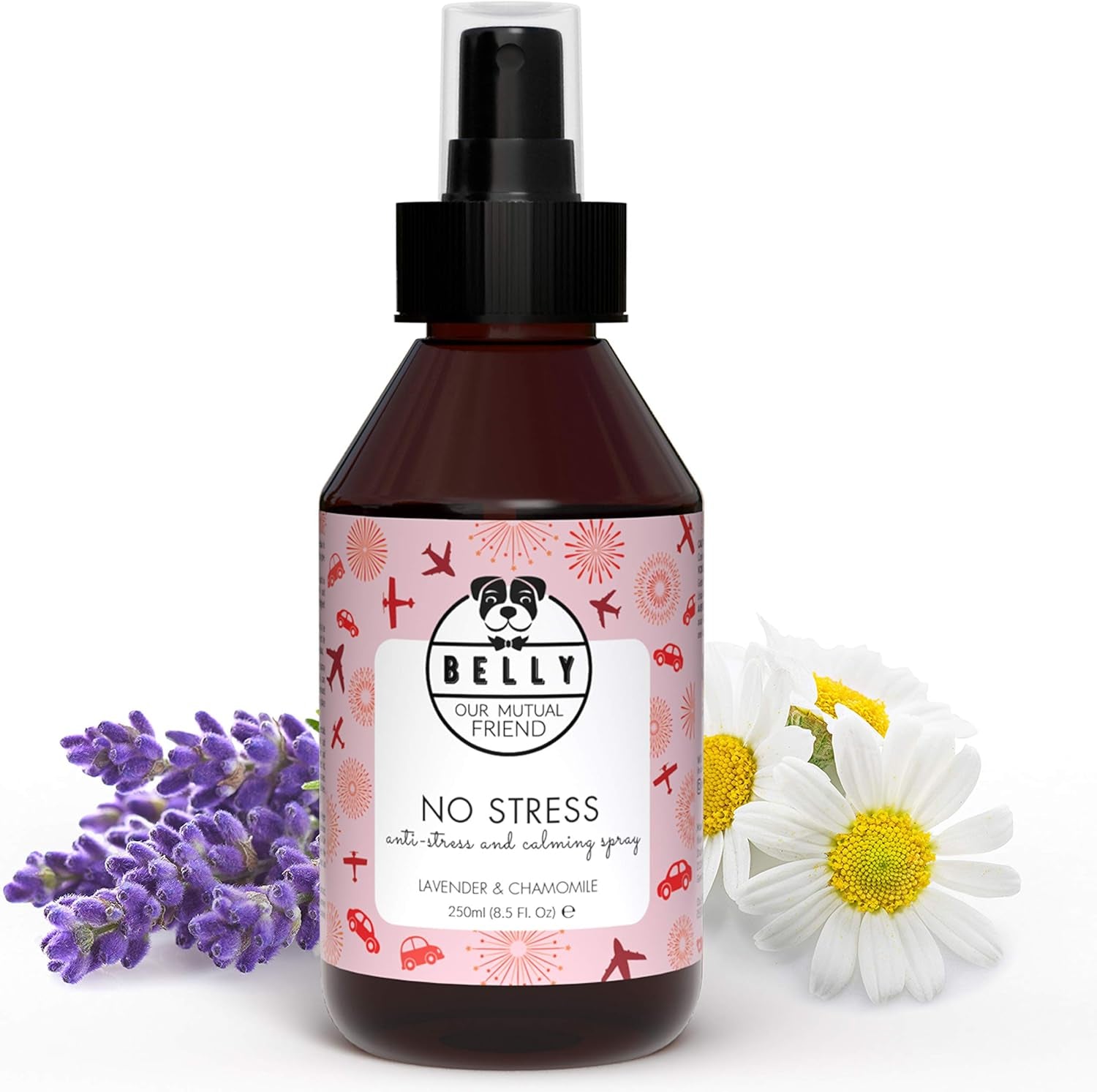 Belly Anxiety Relief for Dogs Spray - 250Ml - Dog Calming Spray - Calming Spray for Dogs and Cat Anxiety Relief - Anxiety for Dogs and Calm Spray for Dogs - Calming Spray for Cats Anxiety