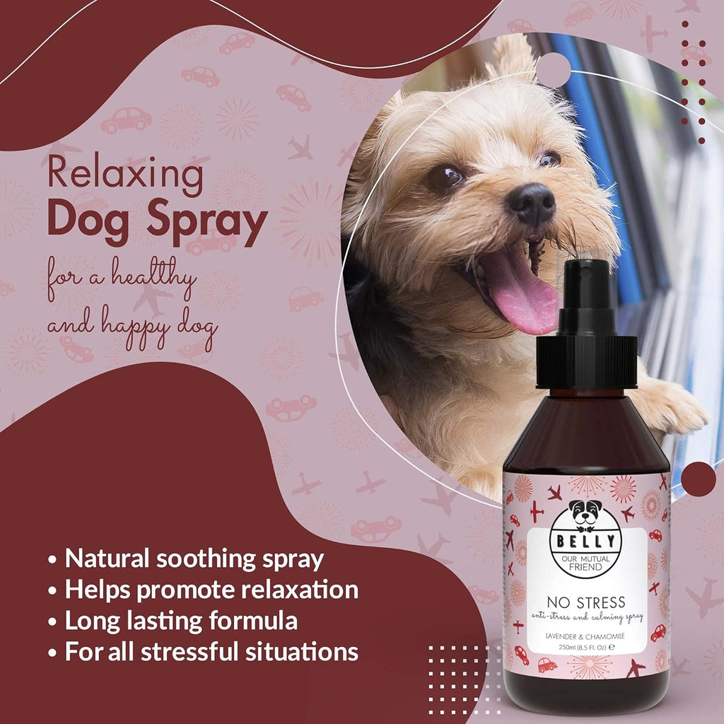 Belly Anxiety Relief for Dogs Spray - 250Ml - Dog Calming Spray - Calming Spray for Dogs and Cat Anxiety Relief - Anxiety for Dogs and Calm Spray for Dogs - Calming Spray for Cats Anxiety