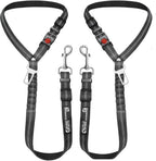 Dog Seat Belt for Cars, Headrest Dog Seat Belt 2 Pack – Adjustable Car Harness for Pet Safety (BALCK)