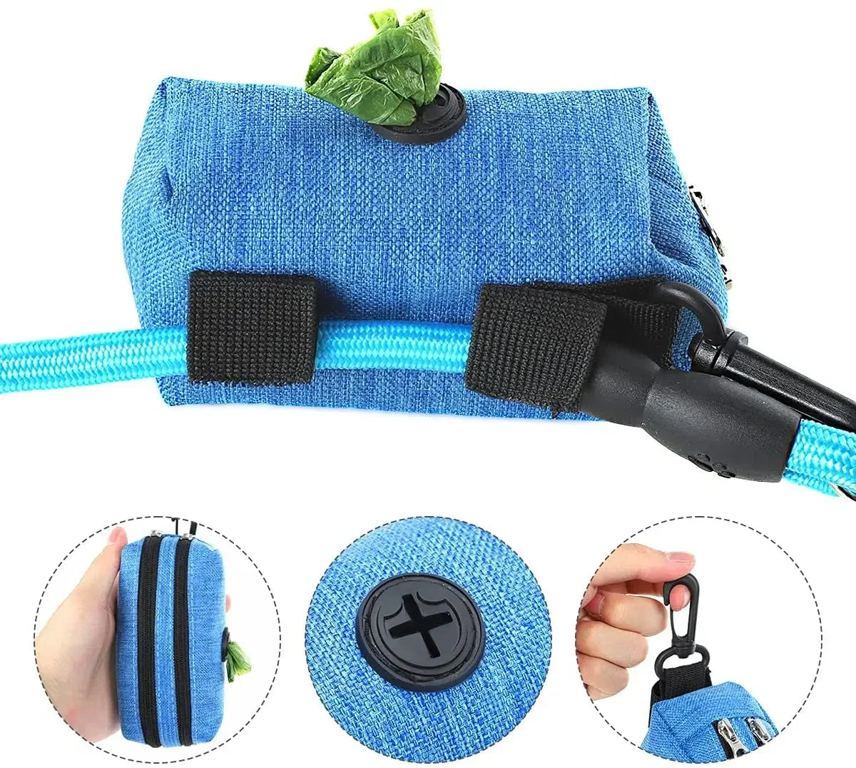Pet Dog Poop Bag Dispenser Storage Bag Products Pet Waste Bags Carrier Dog Walking Accessories Cleaning Supplies