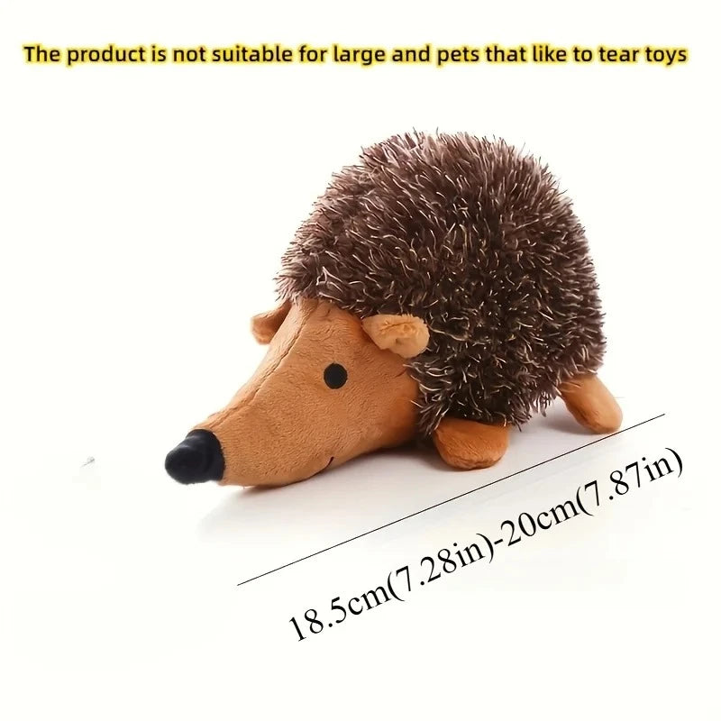 1Pc Squeaky Hedgehog Plush Dog Toy Cartoon Animal Plush Toy