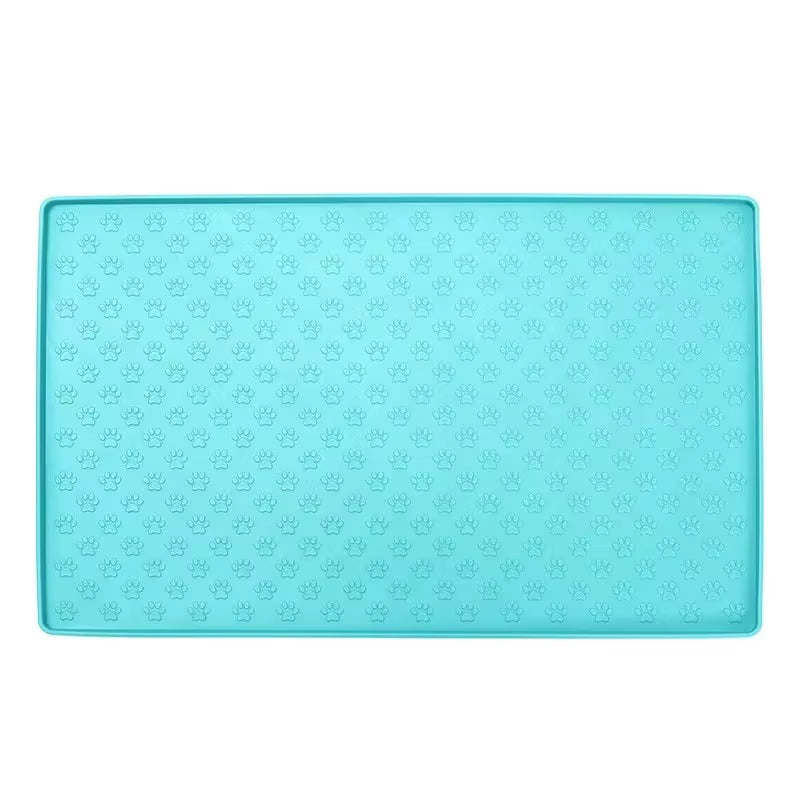 Pet Placemat Cat Dog Drinking Feeding Placemat Feeder Mats Cat Feed Mat Dog Food Bowl Mat Silicone Waterproof Pet Bowl Pad