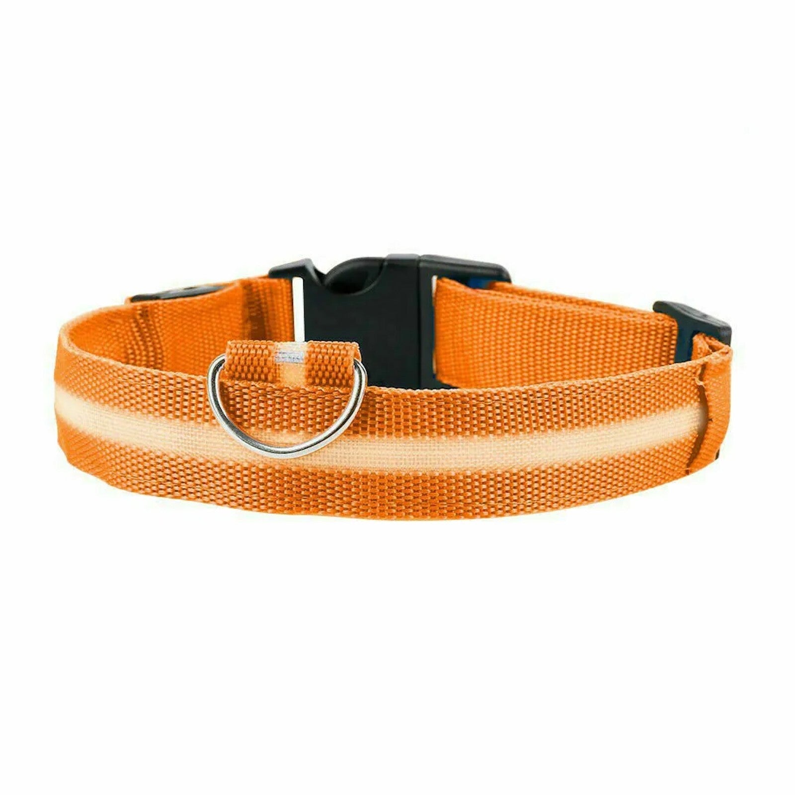 LED Dog Pet Collar USB Rechargeable Flashing Luminous Safety Night Light Up