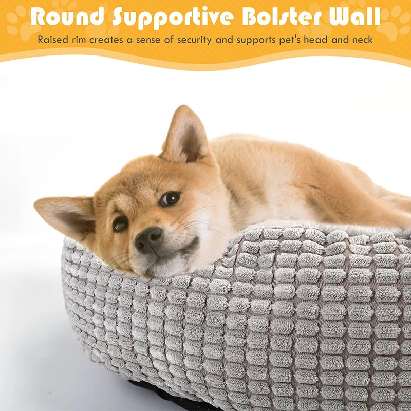 CalmNest™ Calming Donut Dog Bed — Anti-Anxiety Cuddler with Orthopedic Support