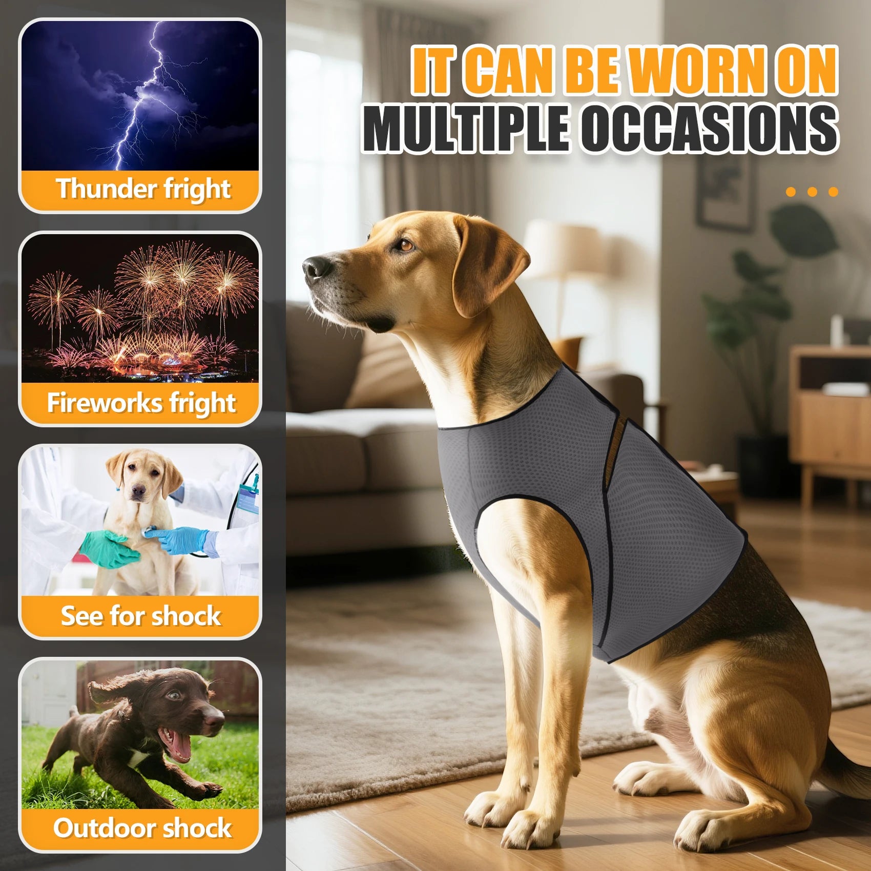 CalmWrap anti-anxiety vest for dogs — vet-approved pressure technique