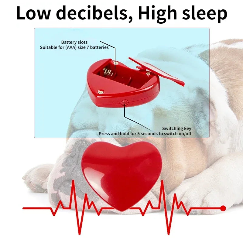 DreamPup heartbeat stuffed animal toy — drug-free anxiety relief for dogs