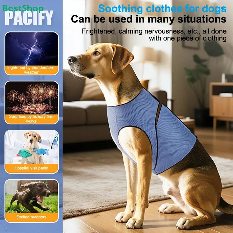 CalmWrap™ Anti-Anxiety Dog Vest — Calming Pressure for Fireworks & Storms