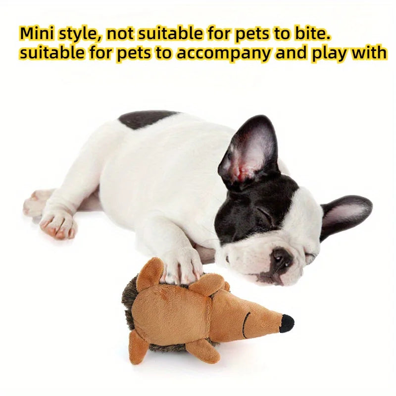 1Pc Squeaky Hedgehog Plush Dog Toy Cartoon Animal Plush Toy