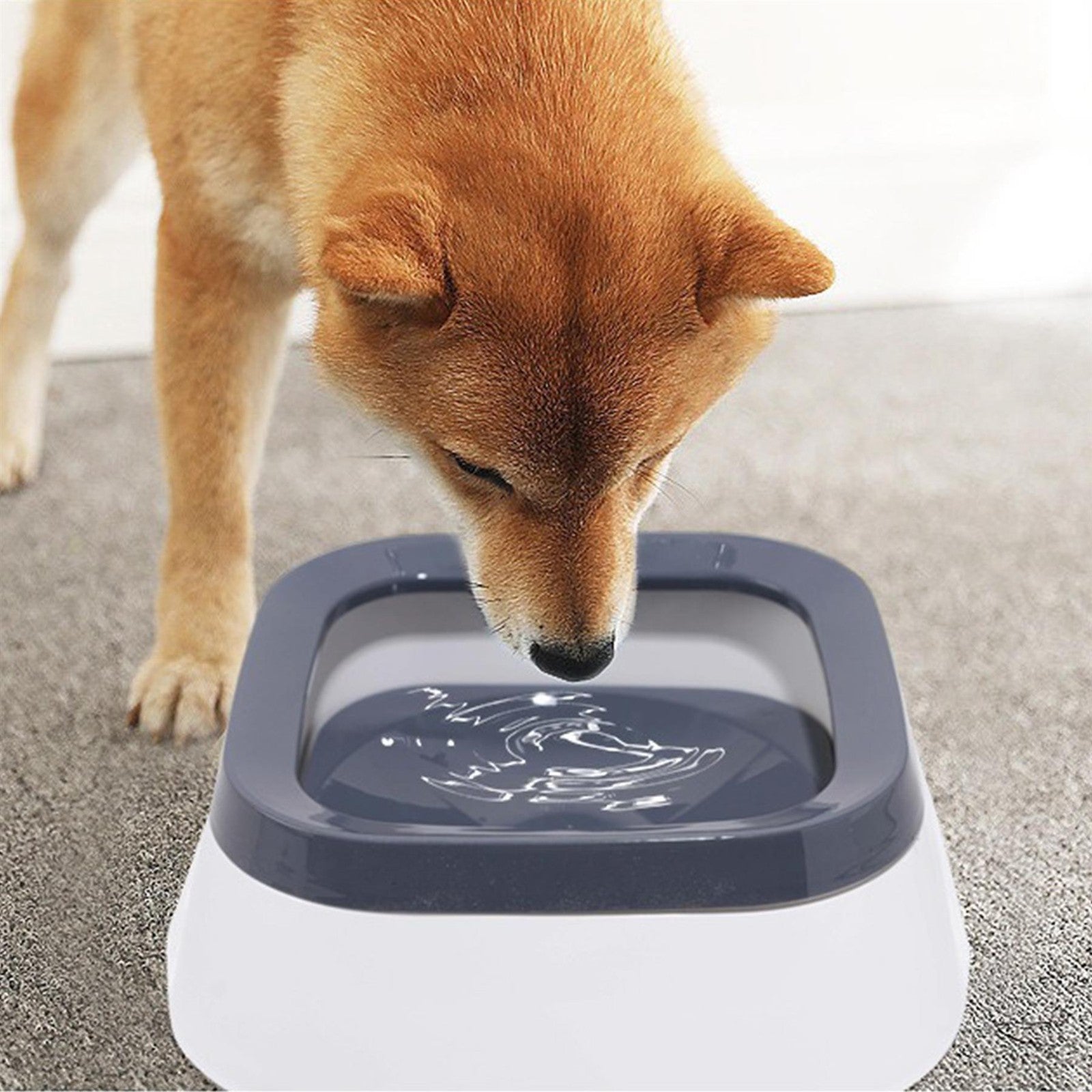 Pet Water Bowl 35Oz Non Spill Dog Water Bowl Slow Drink