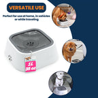 Pet Water Bowl 35Oz Non Spill Dog Water Bowl Slow Drink