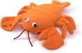 (Seriously Strong by ) Plush and Rubber Lobster Dog Toy, Orange