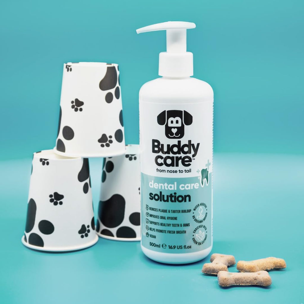 Dog Dental Care Solution - Water Additive Plaque Remover for Teeth and Breath Freshener, Helps Reduce Plaque and Tarter Build-Up Ensuring Optimal Dental Hygiene