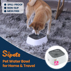 Pet Water Bowl 35Oz Non Spill Dog Water Bowl Slow Drink