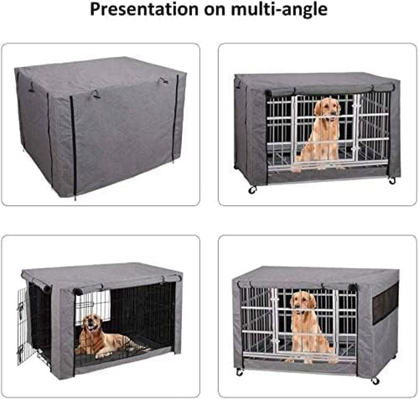 Dog Crate Cover - Durable Windproof Pet Kennel Cover for Wire Cages Indoor Outdoor Protection (30 Inch)