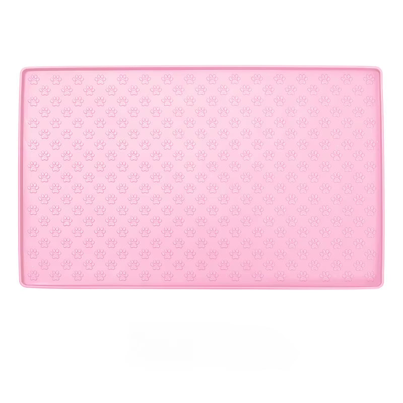 Pet Placemat Dog Food Bowl Mat Cat Feed Mat Cat Dog Drinking Feeding Placemat Silicone Waterproof Pet Bowl Pad Feeder Mats