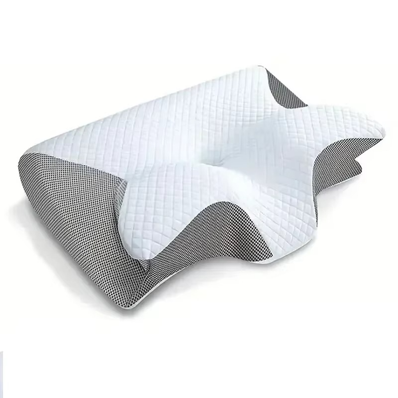 Almohada Cervical Ortopédica 2 en 1 — Viscoelástica con Contorno Ergonómico