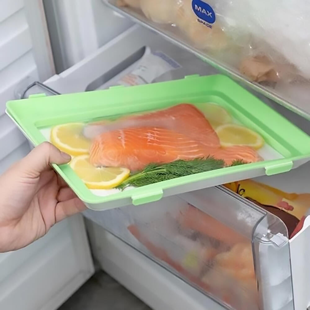 Pack 9 Bandejas Apilables Semi-Vacío Hermético — Conservación de Alimentos