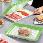 Pack 9 Bandejas Apilables Semi-Vacío Hermético — Conservación de Alimentos