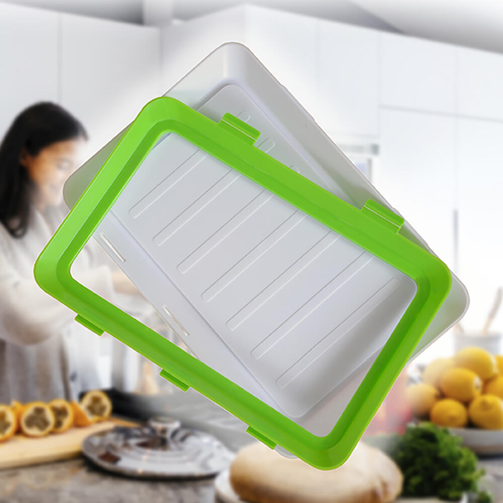Pack 9 Bandejas Apilables Semi-Vacío Hermético — Conservación de Alimentos