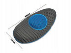 Cojín lumbar ergonómico con dimensiones: 45 cm × 25 cm