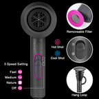 Secador de Pelo Profesional Iónico — Speed Hair Dryer 5 Velocidades