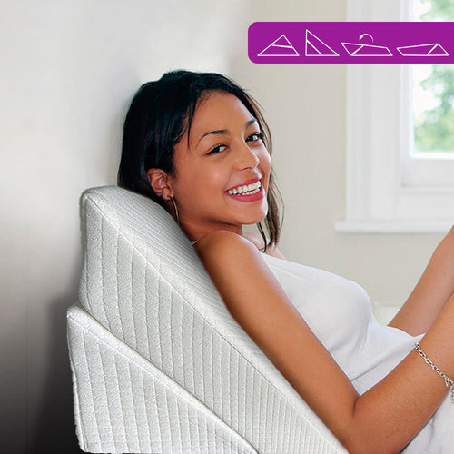 Almohada Triangular Multiposición de Cuña — Para Lectura y Descanso