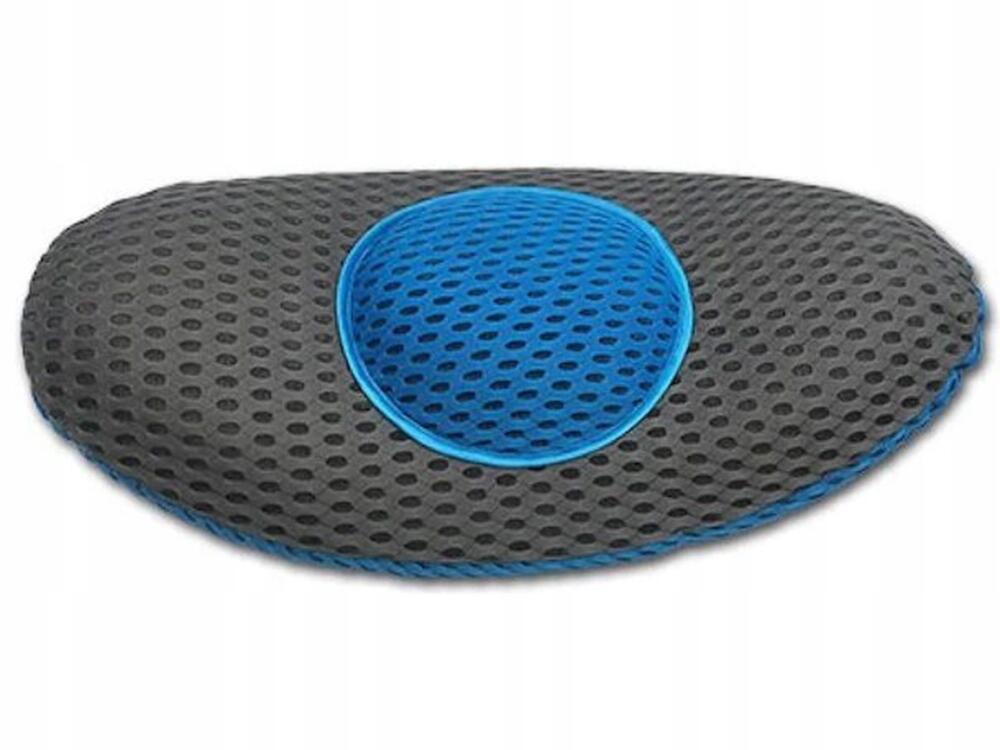 Vista frontal del cojín ergonómico de apoyo lumbar