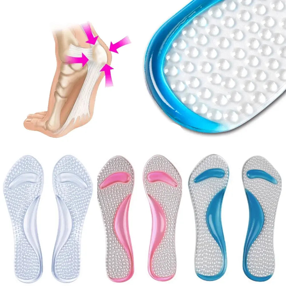 Plantillas de Masaje con Gel — Soporte Arco y Metatarso