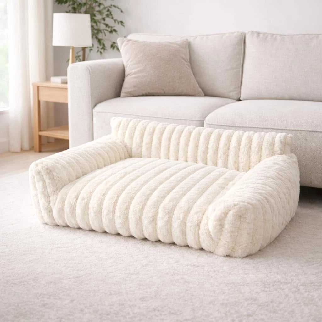RibRest™ Ribbed Orthopaedic Dog Sofa — Premium Comfort Bed